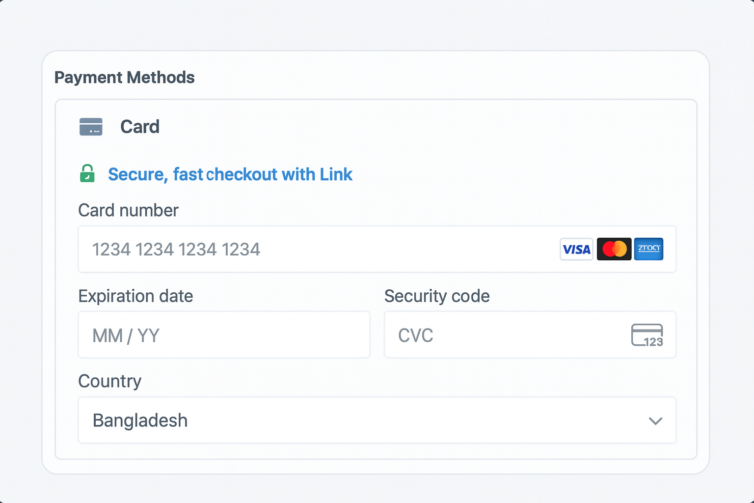 Conversion-focused checkout